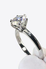 Load image into Gallery viewer, 925 Sterling Silver 3 Carat Moissanite 6-Prong Ring Ti Amo I love you
