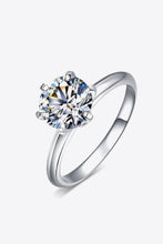 Load image into Gallery viewer, 925 Sterling Silver 3 Carat Moissanite 6-Prong Ring Ti Amo I love you
