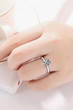 Load image into Gallery viewer, 925 Sterling Silver 3 Carat Moissanite 6-Prong Ring Ti Amo I love you
