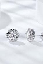 Load image into Gallery viewer, 925 Sterling Silver Moissanite Stud Earrings Ti Amo I love you
