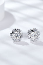 Load image into Gallery viewer, 925 Sterling Silver Moissanite Stud Earrings Ti Amo I love you
