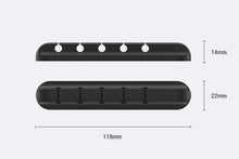 Load image into Gallery viewer, Silicone USB Cable Winder Desktop Cable Organizer Management Multipurpose Clips Cables Protector For Wired Headphones
