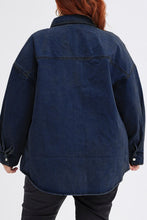 Load image into Gallery viewer, Plus Size Snap Down Pocketed Denim Jacket
