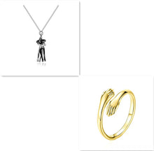 Load image into Gallery viewer, Love Hug Necklace Unisex Men Women Couple Jewelry Simple Temperament Clavicle Chain Gift
