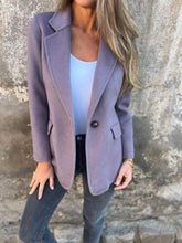 Load image into Gallery viewer, Womens Button Lapel Short Blazer Jacket Outwear
