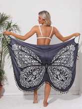 Load image into Gallery viewer, Tassel Butterfly Spaghetti Strap Cover Up
