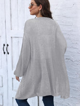 Load image into Gallery viewer, Cable-Knit Open Front Long Sleeve Cardigan
