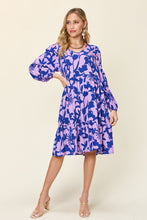 Load image into Gallery viewer, Double Take Full Size Printed Ruffle Hem Dress with Pocket
