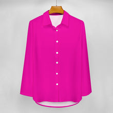 Load image into Gallery viewer, Ti Amo I love you - Exclusive Brand - Hollywood Cerise - Irregular Hem Shirt - Sizes S-3XL
