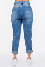 Load image into Gallery viewer, American Bazi High Waist Pleated Waist Mom Jeans
