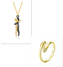 Load image into Gallery viewer, Love Hug Necklace Unisex Men Women Couple Jewelry Simple Temperament Clavicle Chain Gift
