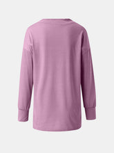 Load image into Gallery viewer, Full Size V-Neck Long Sleeve T-Shirt
