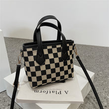 Load image into Gallery viewer, Fashion Houndstooth Portable Checkerboard Shoulder HandbagTotes
