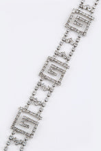 Load image into Gallery viewer, Rhinestone Statement Chain Belt
