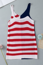 Load image into Gallery viewer, US Flag Theme V-Neck Knit Cami
