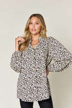 Load image into Gallery viewer, Double Take Full Size Leopard Long Sleeve Blouse
