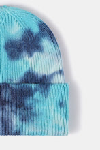 Load image into Gallery viewer, Tie-Dye Cuffed Rib-Knit Beanie Hat
