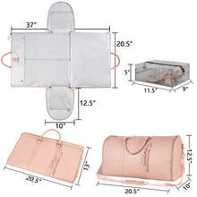 Load image into Gallery viewer, Womens Large Capacity Travel Duffle Bag  Folding Suit Bag Waterproof Clothes Handbag Totes
