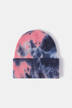 Load image into Gallery viewer, Tie-Dye Cuffed Rib-Knit Beanie Hat
