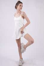 Load image into Gallery viewer, VERY J Mesh Detail Tennis Mini Active Dress with Shorts Inside
