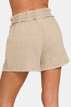 Load image into Gallery viewer, Zenana Washed Frayed Hem Drawstring Shorts
