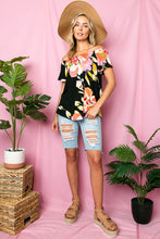 Load image into Gallery viewer, PLUS FLORAL OFF SHOULDER TOP
