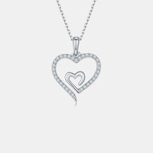 Load image into Gallery viewer, Moissanite 925 Sterling Silver Heart Pendant Necklace
