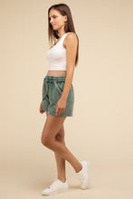 Load image into Gallery viewer, Acid Wash Fleece Drawstring Shorts with Pockets
