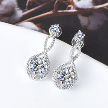 Load image into Gallery viewer, 1 Carat Moissanite 925 Sterling Silver Earrings
