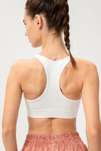 Load image into Gallery viewer, Zip-Up Round Neck Sports Bra
