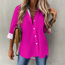 Load image into Gallery viewer, Ti Amo I love you - Exclusive Brand - Hollywood Cerise - Irregular Hem Shirt - Sizes S-3XL
