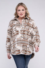 Load image into Gallery viewer, Plus Size Aztec Western Shacket
