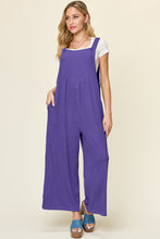 Load image into Gallery viewer, Double Take Full Size Texture Sleeveless Wide Leg Overall
