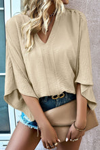 Load image into Gallery viewer, V-Neck Flutter Sleeve Blouse
