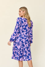 Load image into Gallery viewer, Double Take Full Size Printed Ruffle Hem Dress with Pocket
