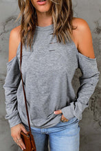 Load image into Gallery viewer, Cold Shoulder Long Sleeve Sweatshirt
