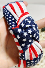 Load image into Gallery viewer, Navy Blue Flag Day Knotted Headband
