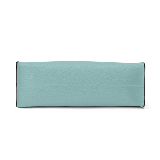 Ti Amo I love you - Exclusive Brand - Shadow Green 2 - Luxury Womens PU Tote Bag - Cream Straps