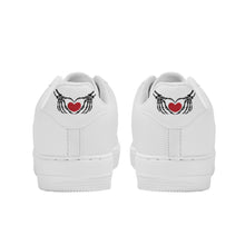 Load image into Gallery viewer, Ti Amo I love you - Exclusive Brand - White - Skeleton Hands with Heart - Low Top Unisex Sneakers
