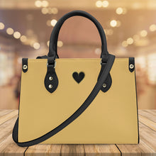 Load image into Gallery viewer, Ti Amo I love you - Exclusive Brand - Rajah - Luxury Womens PU Tote Bag - Black Straps
