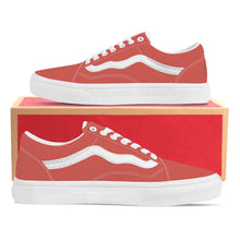 Load image into Gallery viewer, Ti Amo I love you - Exclusive Brand - Indian Red - Low Top Flat Sneaker
