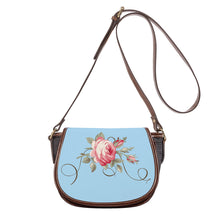 Load image into Gallery viewer, Ti Amo I love you - Exclusive Brand - Regent St Blue - Rose - Saddle Bag
