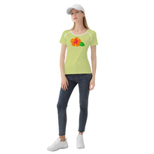 Load image into Gallery viewer, Ti Amo I love you - Exclusive Brand - Deco - Hawaiian Flower - Women&#39;s T shirt - Sizes XS-2XL
