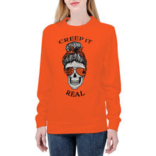 Load image into Gallery viewer, Ti Amo I love you - Exclusive Brand - Orange- Mama Skeleton - CREEP IT REAL -Women&#39;s Sweatshirt
