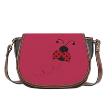 Load image into Gallery viewer, Ti Amo I love you - Exclusive Brand - Viva Magenta - Ladybug - Saddle Bag
