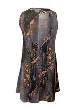 Load image into Gallery viewer, Abstract Print Round Neck Sleeveless Dress with Pockets - Sizes S-XL Ti Amo I love you
