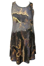 Load image into Gallery viewer, Abstract Print Round Neck Sleeveless Dress with Pockets - Sizes S-XL Ti Amo I love you
