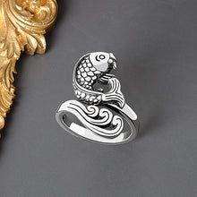 Load image into Gallery viewer, Adjustable Simple Retro Three-dimensional Silver Peacock Ring - Jewelry Ti Amo I love you
