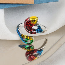 Load image into Gallery viewer, Adjustable Simple Retro Three-dimensional Silver Peacock Ring - Jewelry Ti Amo I love you
