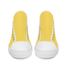 Load image into Gallery viewer, Ti Amo I love you - Exclusive Brand -  Mustard Yellow - High-Top Canvas Shoes - White Soles
